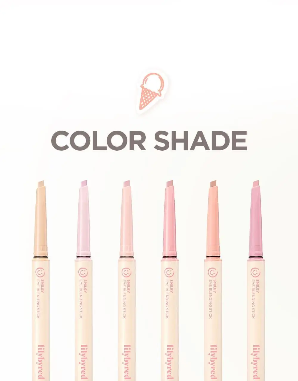 [NEW] 릴리바이레드 스마일리 아이 블렌딩 스틱 6 colors (쉬머/매트) 상세페이지 5